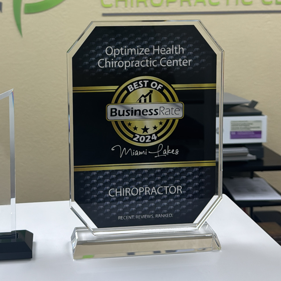 chiropractor plaque award of business rate best of 2024